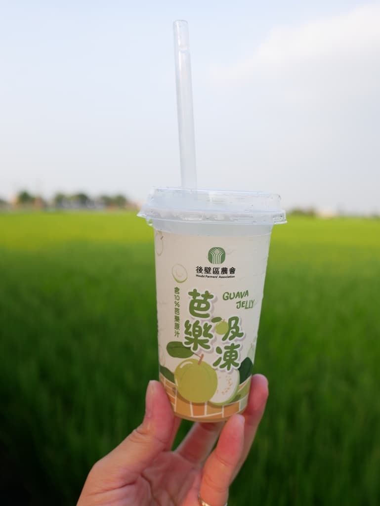 現在亦有其他的後壁區農產品,比如說新產品芭樂吸凍非常好喝。(80元/2杯)