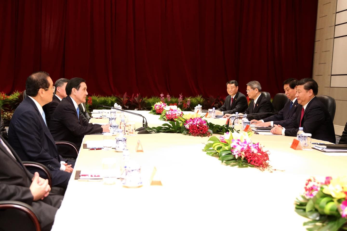 馬英九談及馬習會,聲稱國民黨執政時期,中共不曾派戰機騷擾台灣。(翻攝自馬英九臉書)