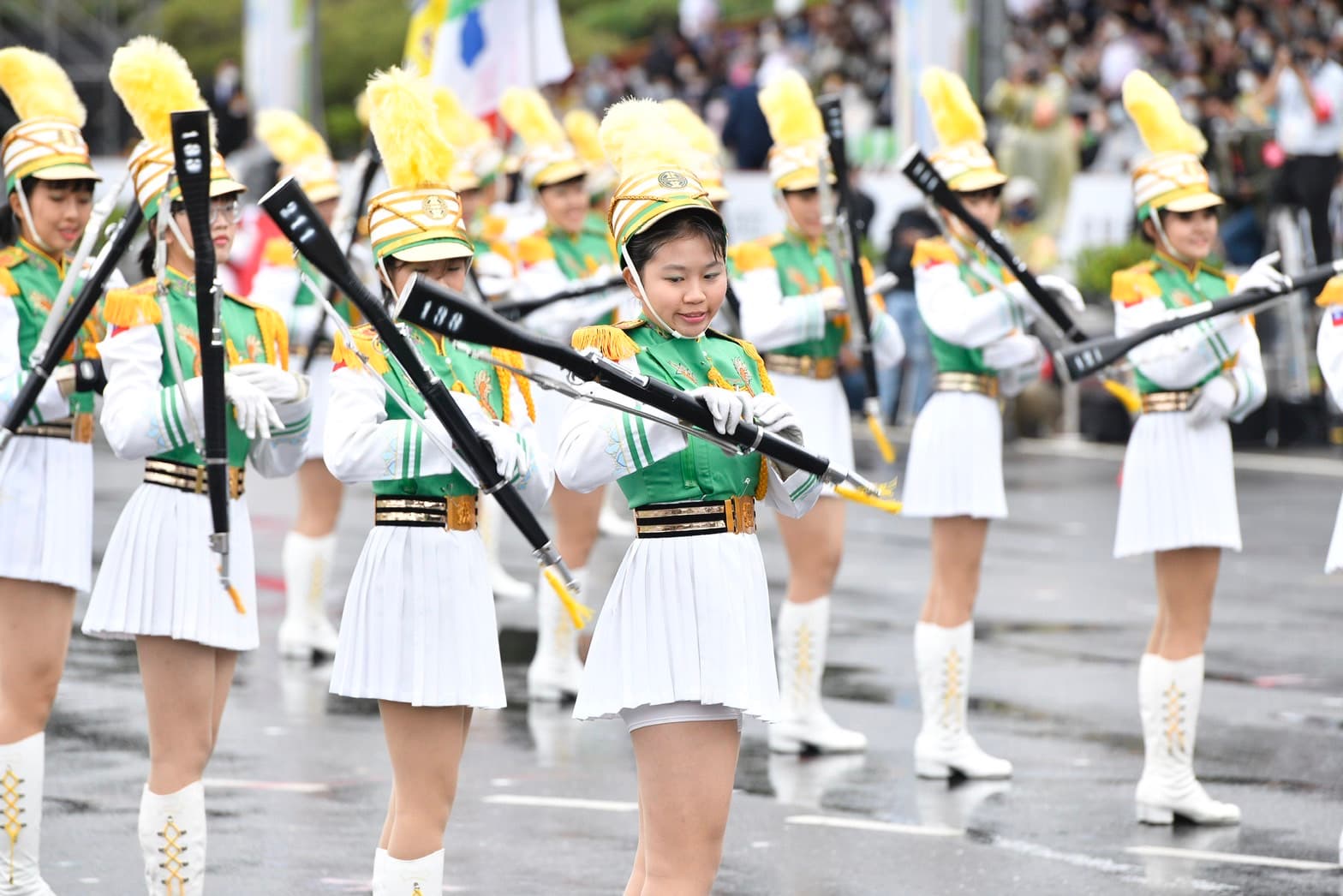 北一女樂儀旗隊一如往常帶來高水準表演。