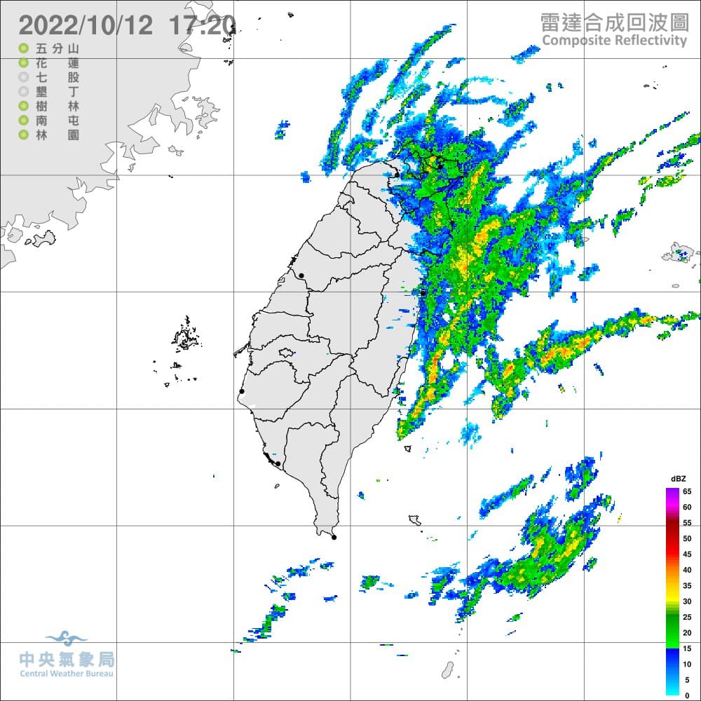 氣象局針對4縣市發布大雨特報。(氣象局提供)