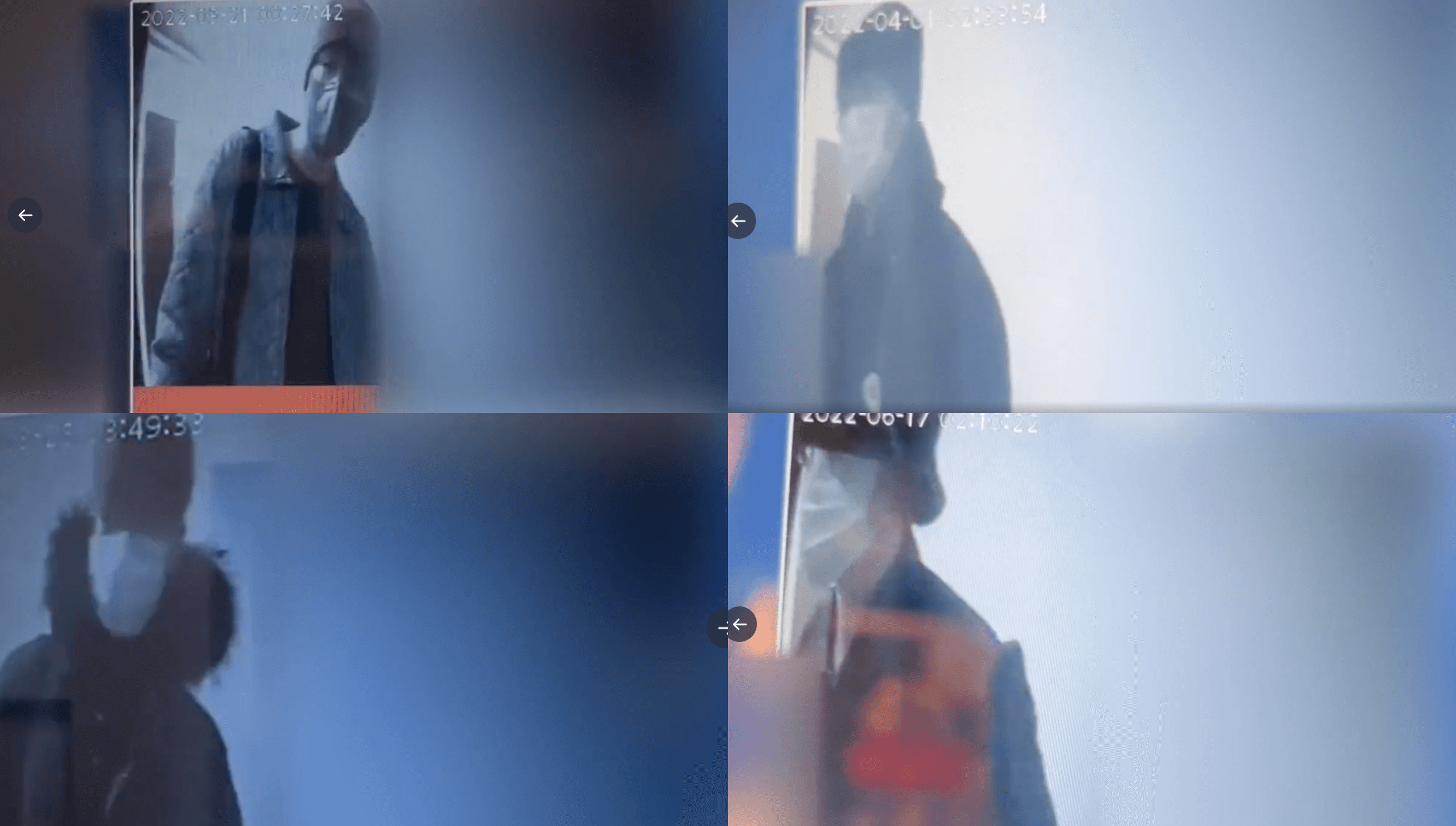 自稱RAVN前女友貼出他多次進出自己住處的監視器畫面。(網路圖片)