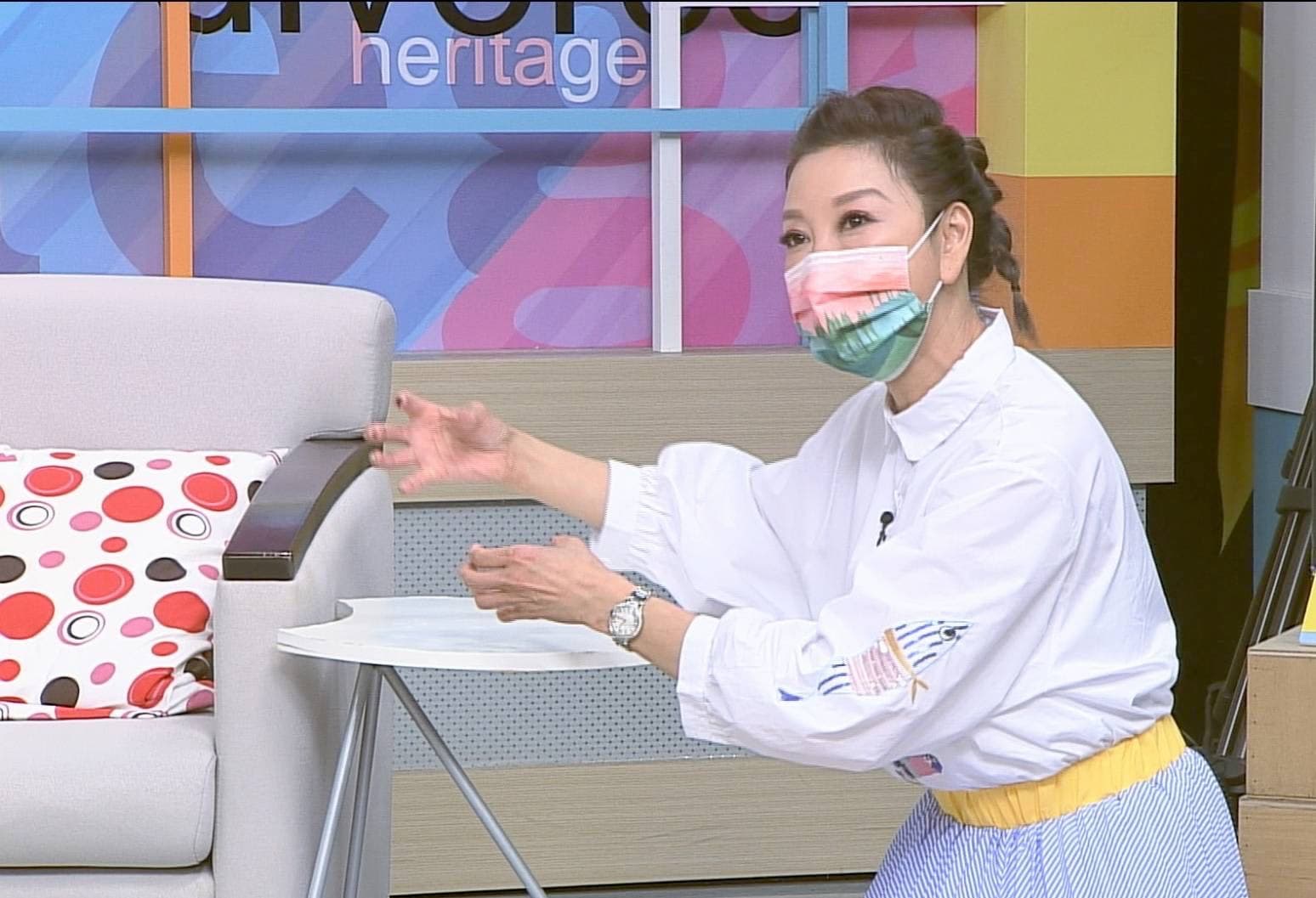 楊繡惠自曝成長過程學到父親的說學逗唱功力開拓她的演藝圈生涯。(高點提供)