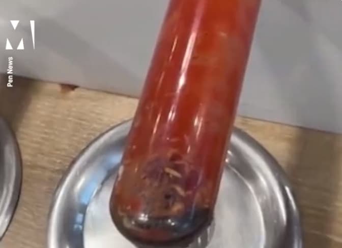 英國一名媽媽帶小孩買麥當勞,居然發現番茄醬分配器內有大量活蛆蠕動。(翻攝推特@MetroUK)