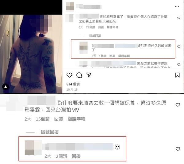 皮皮回應酸民冷嘲熱諷。(翻攝自當事人IG)