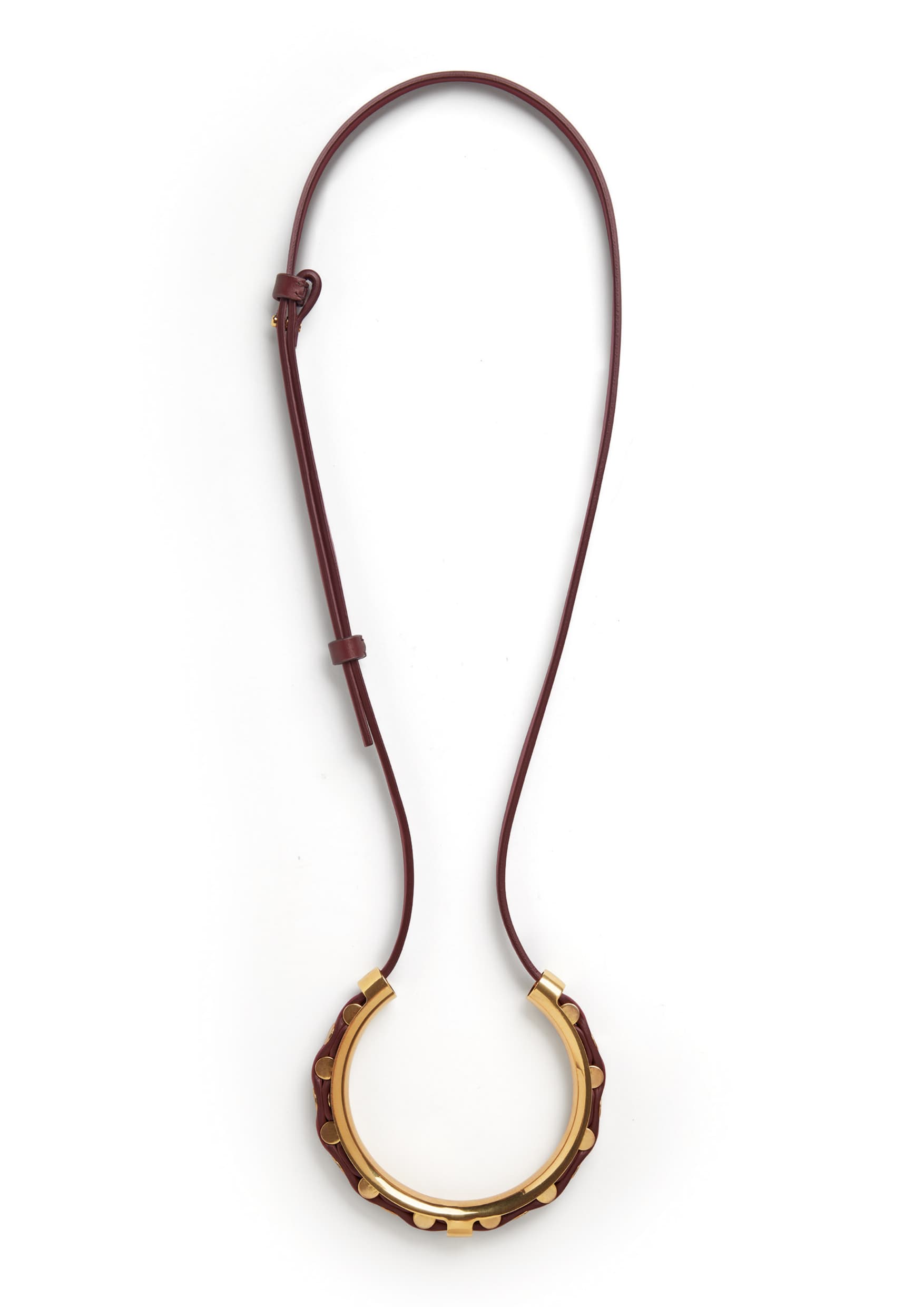 .深酒紅牛皮鑰匙圈。NT$35,200。(BOTTEGA VENETA提供)