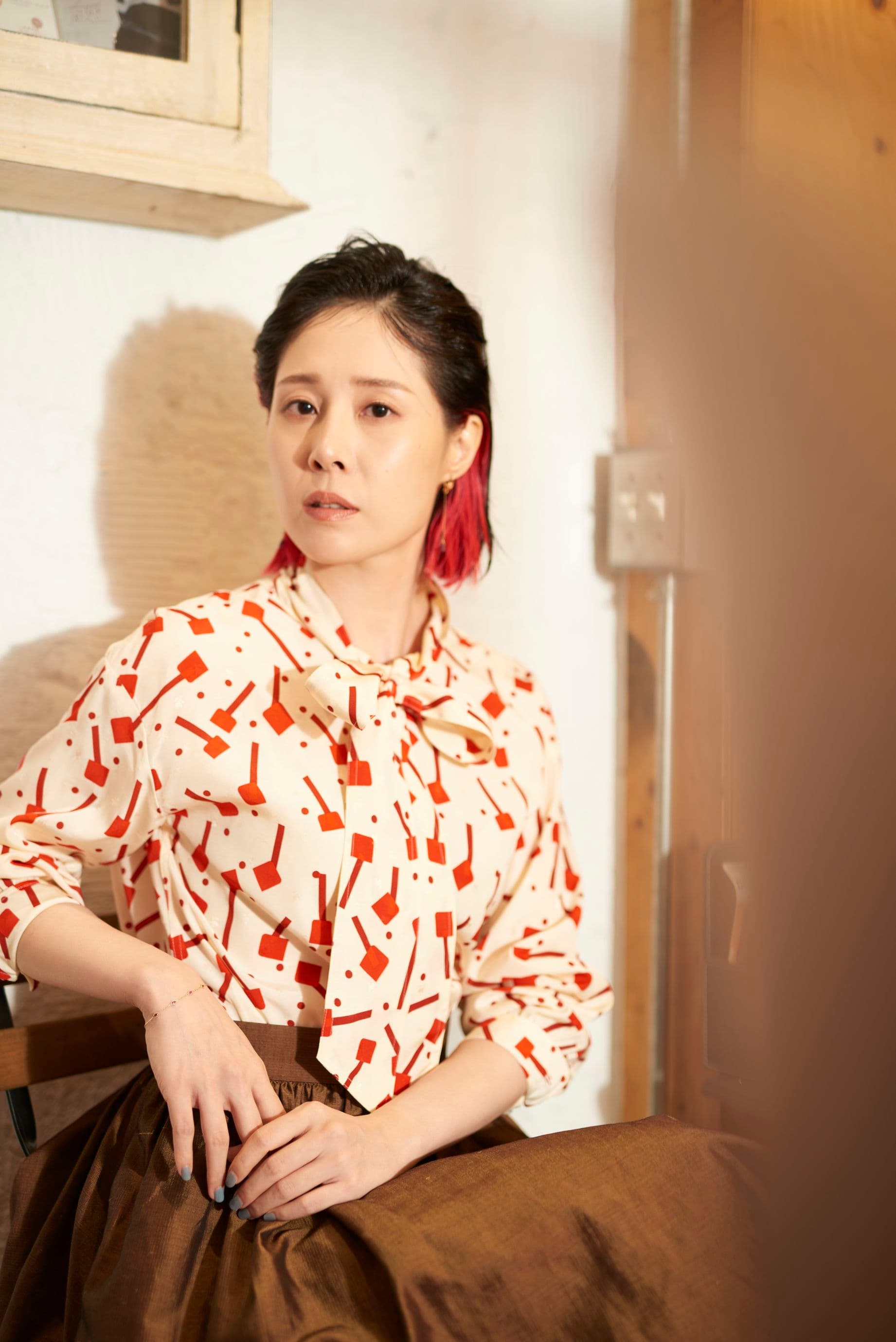 蔡亘晏首次在大銀幕挑大梁就入圍金馬影后,對於對手,她坦言對於《智齒》裡劉雅瑟的角色很有興趣,也好奇對方演得如何。