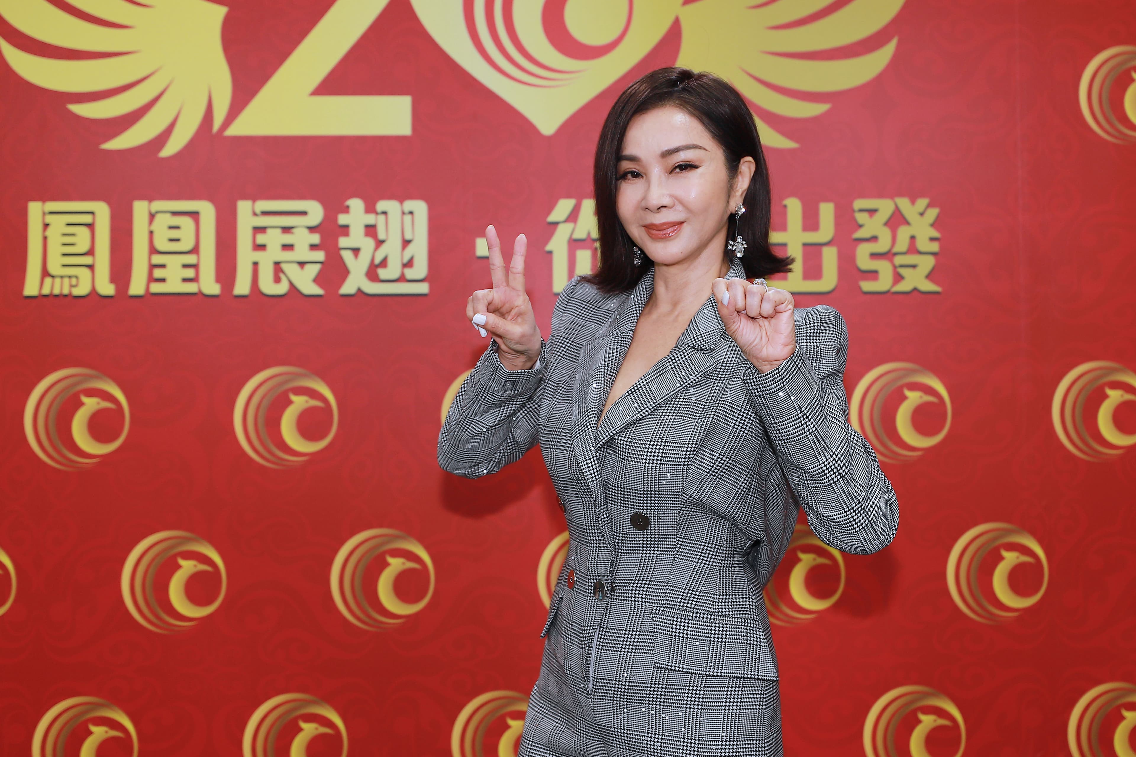 陳美鳳出席民視開台25週年、鳳凰藝能20週年感恩記者會。(民視提供)