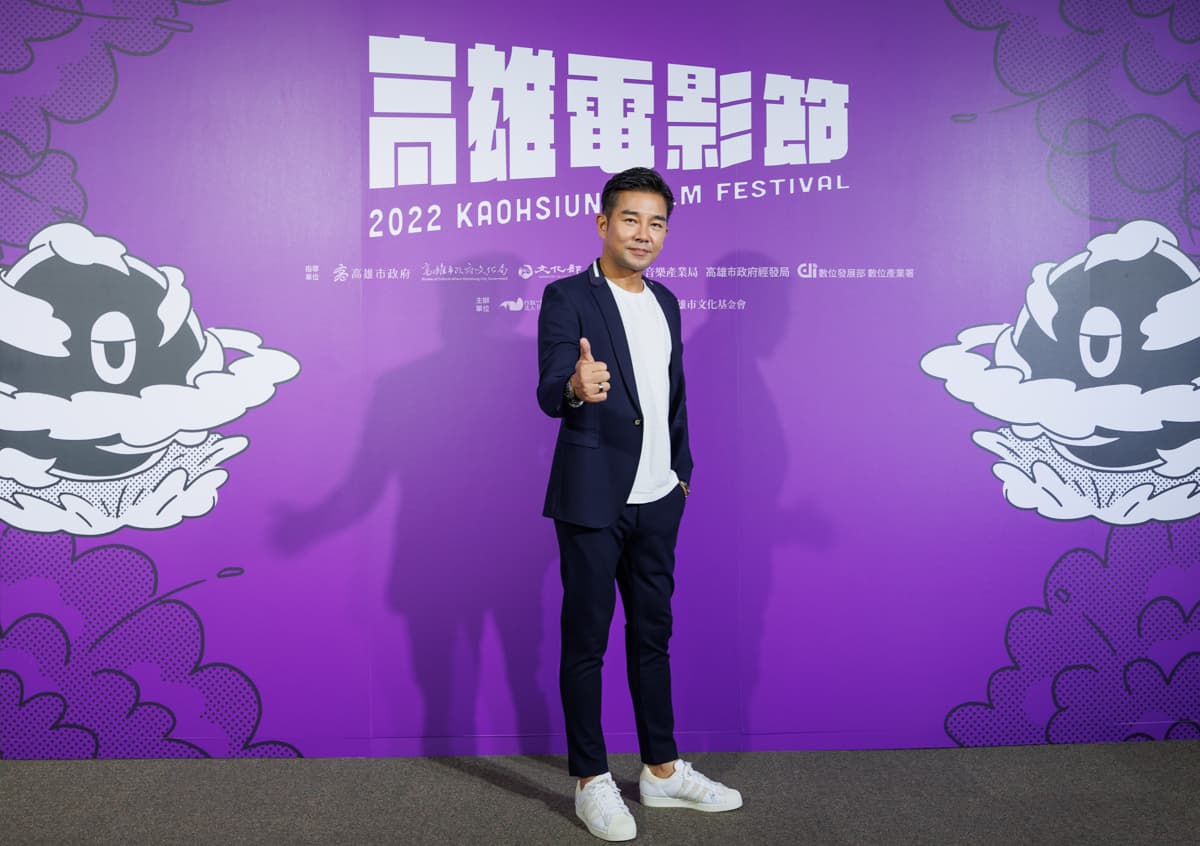 謝承均自嘲壞人臉,再度演老大無難度。(高雄電影節提供)