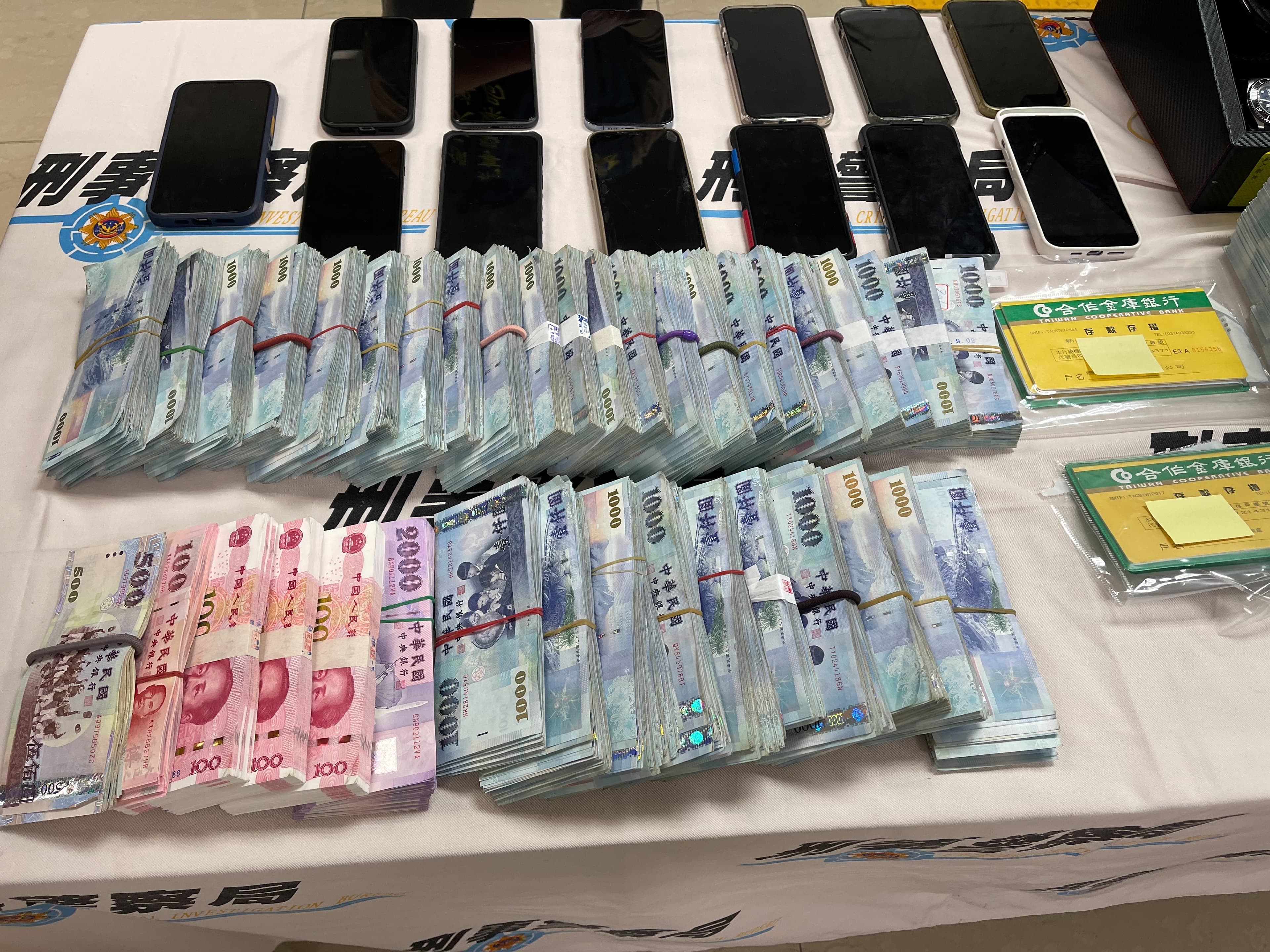 警方查扣現金300多萬元。