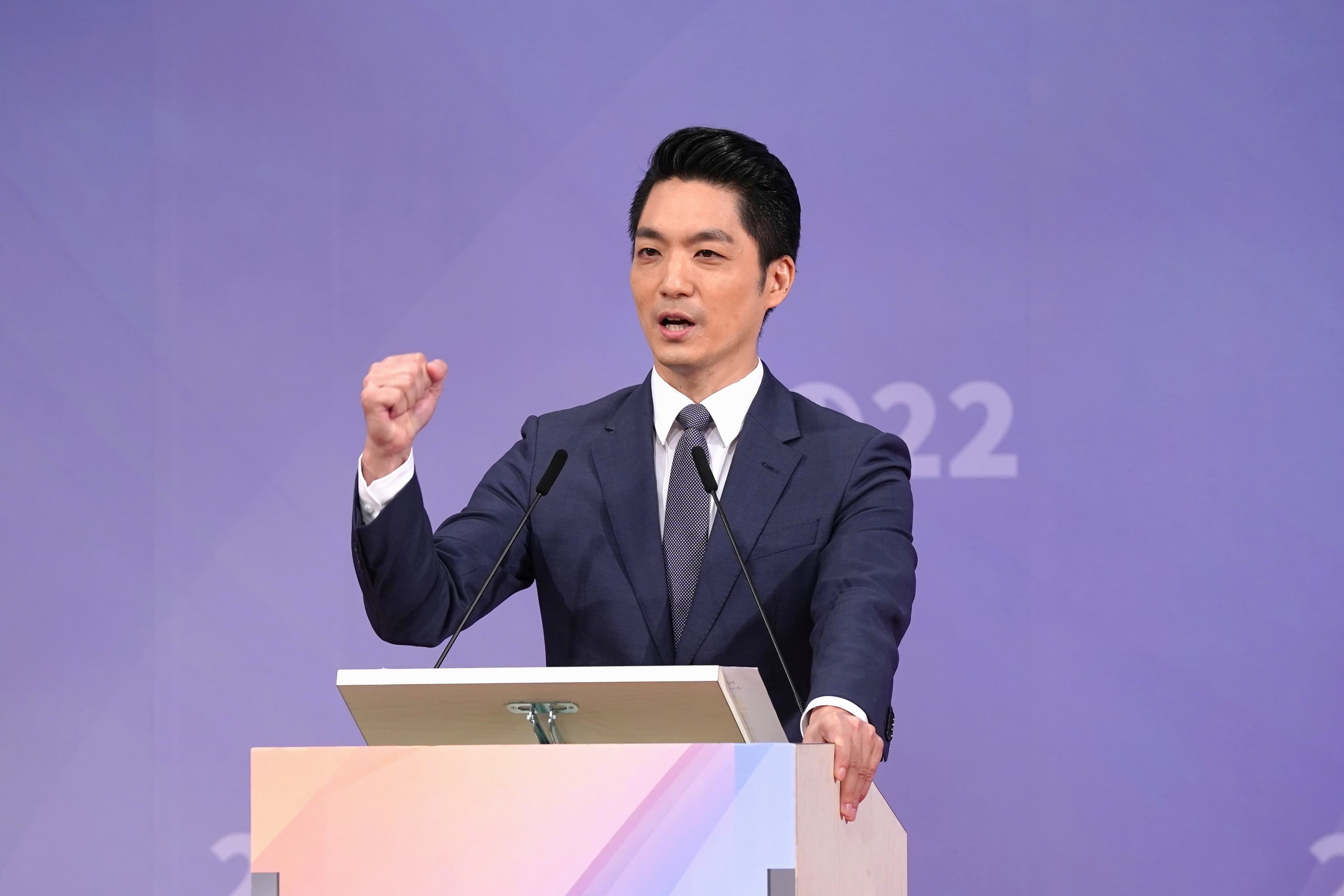 蔣萬安對陳時中的防疫爭議提出「7個為什麼」。（主辦單位提供）
