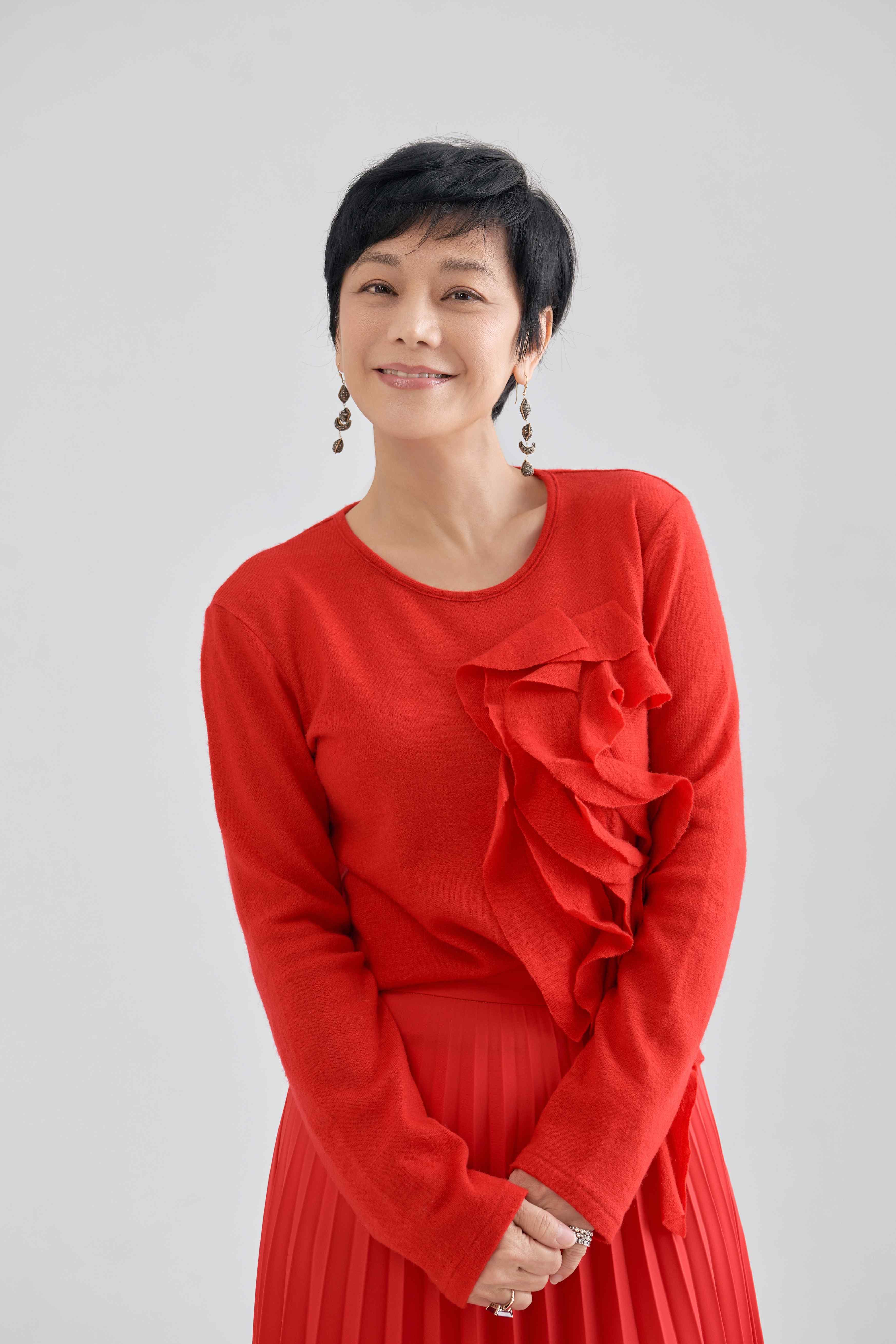 張艾嘉繼於金鐘獎擔任特貢獻獎得主陳君天的引言及頒獎人後,也以本屆入圍者身分亮相金馬典禮。(金馬執委會)