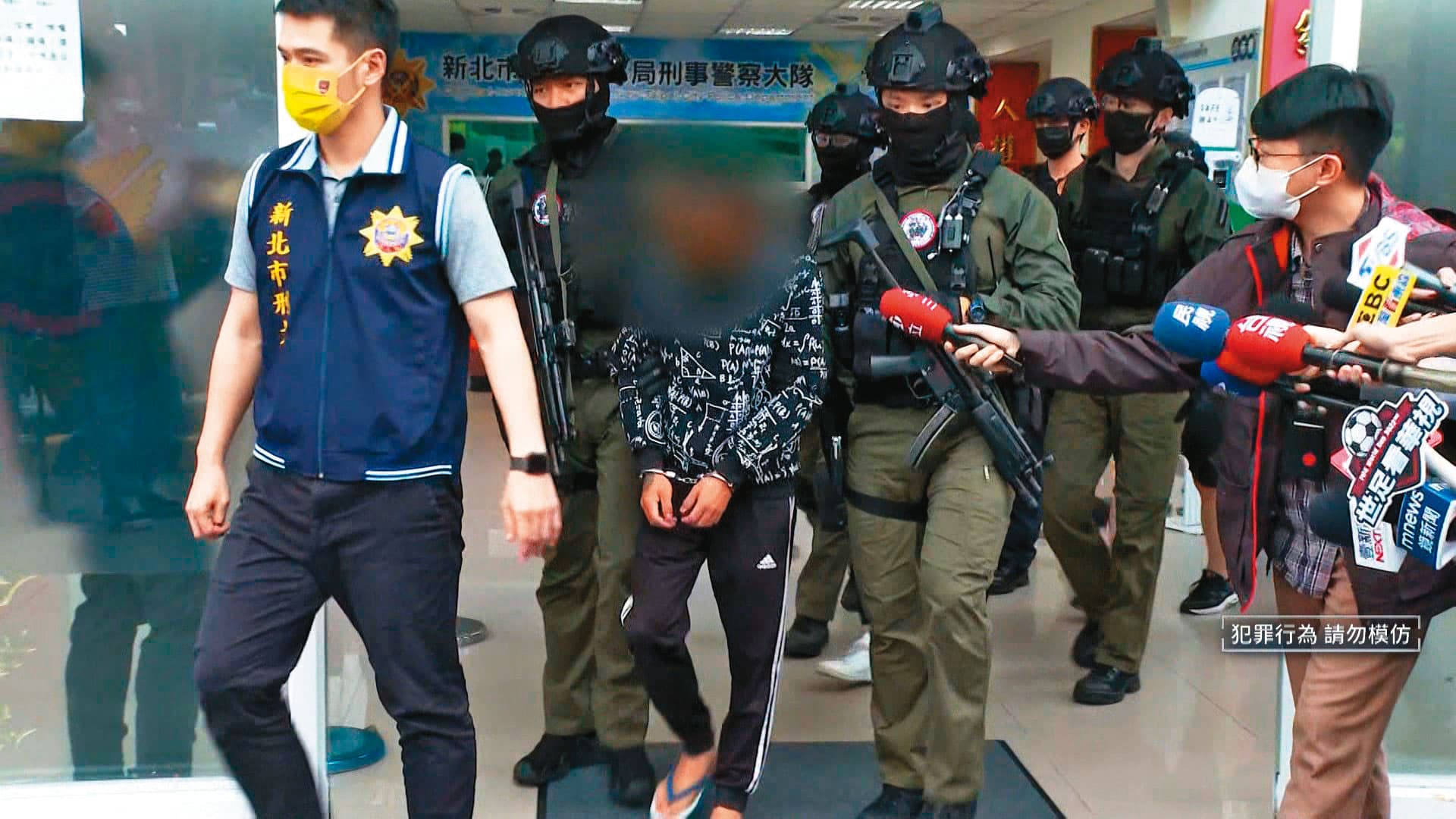 張姓嫌犯負責淡水、中壢2地的肉票看管統籌工作。(警方提供)