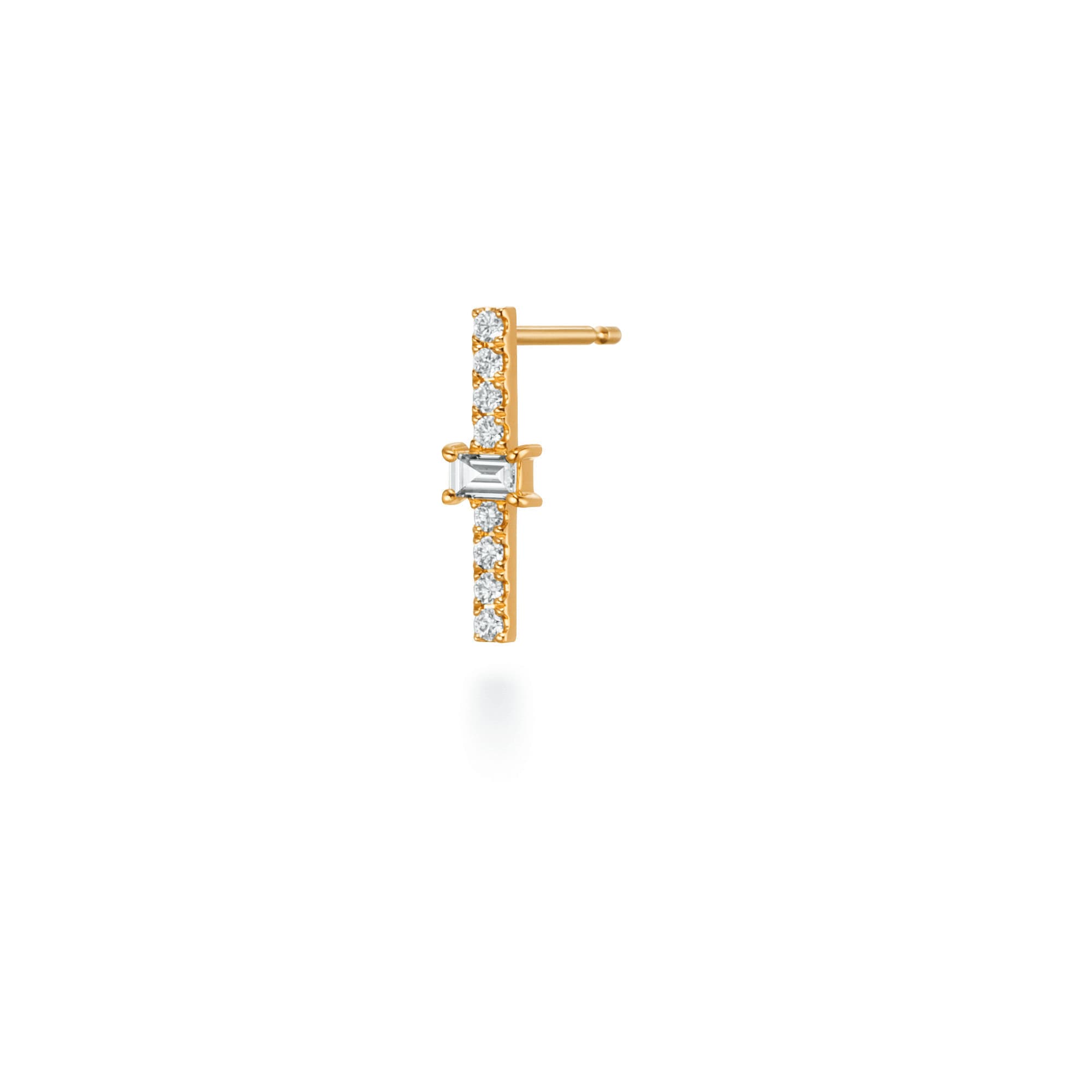 18K défilé系列耳環，NT$18,800。（AHKAH提供）