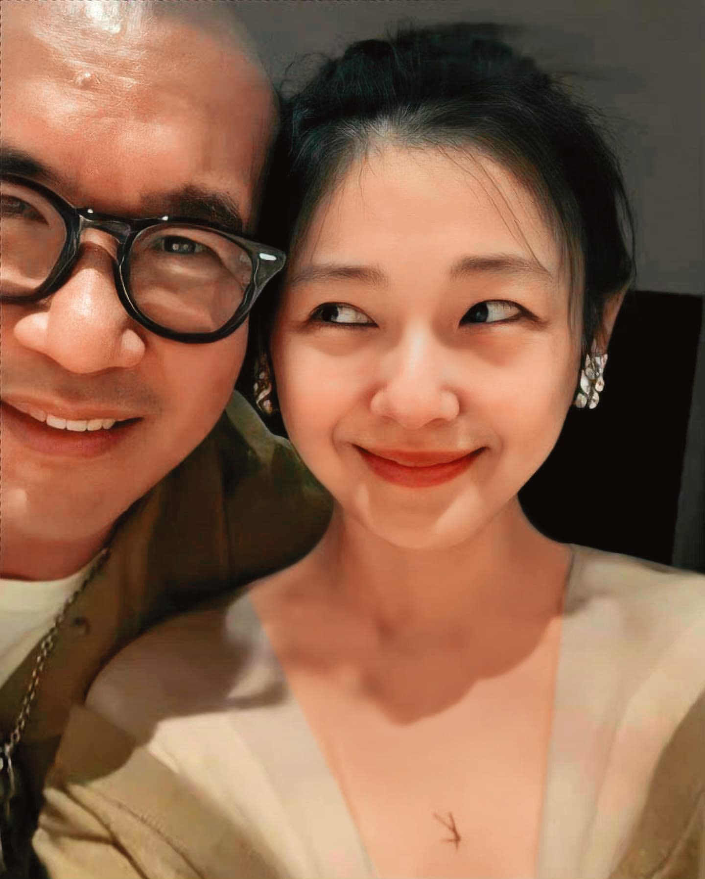韓星具俊曄(左)在大S(右)離婚後與她重逢,今年3月2人宣布結婚。(翻攝大S IG)
