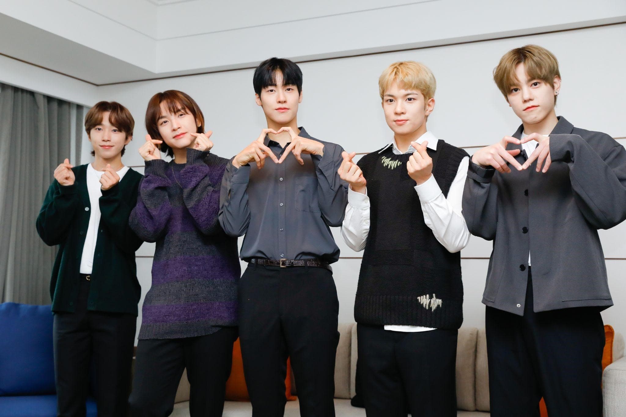 「N.Flying」徐東成(左起)、金宰鉉、隊長李承協、柳會勝、車勳今來台,明晚將在大直開唱。