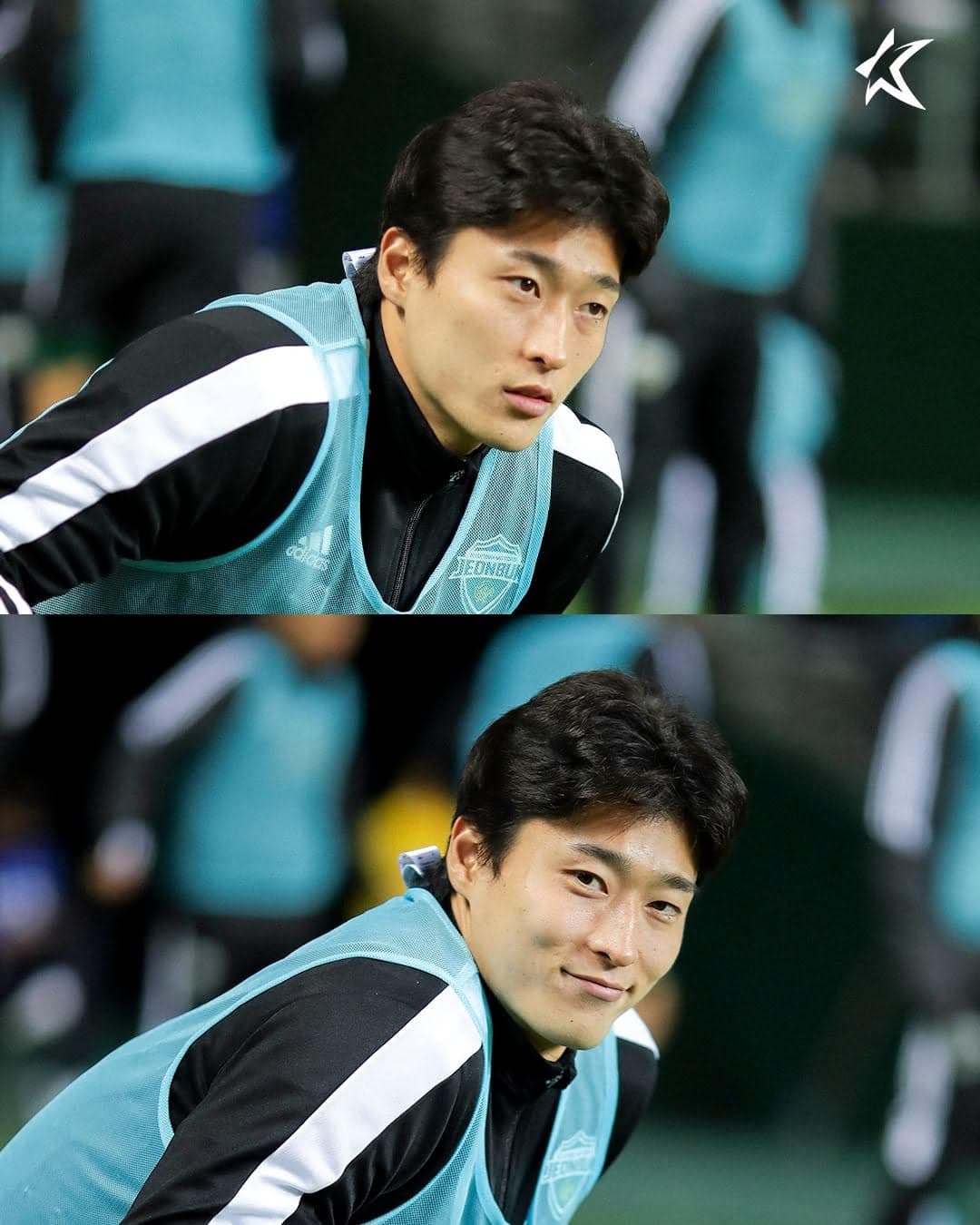 韓國前鋒曹圭成帥氣外表迅速成為新南韓足球男神。(翻攝IG@kleague)