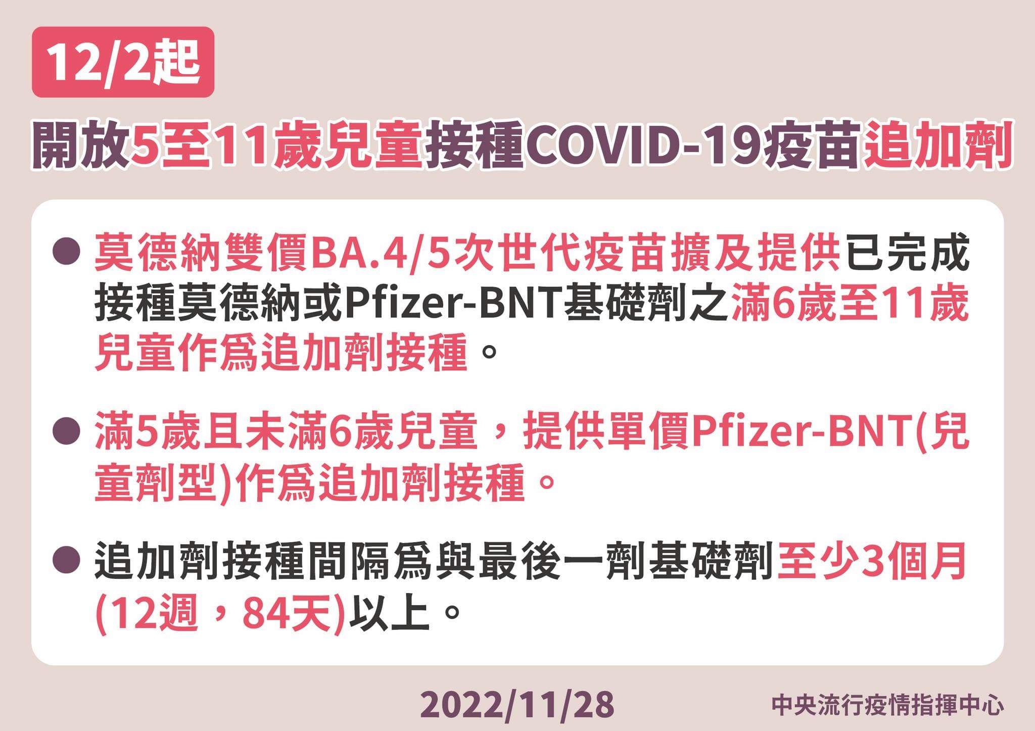 指揮中心說明疫苗措施。(指揮中心提供)