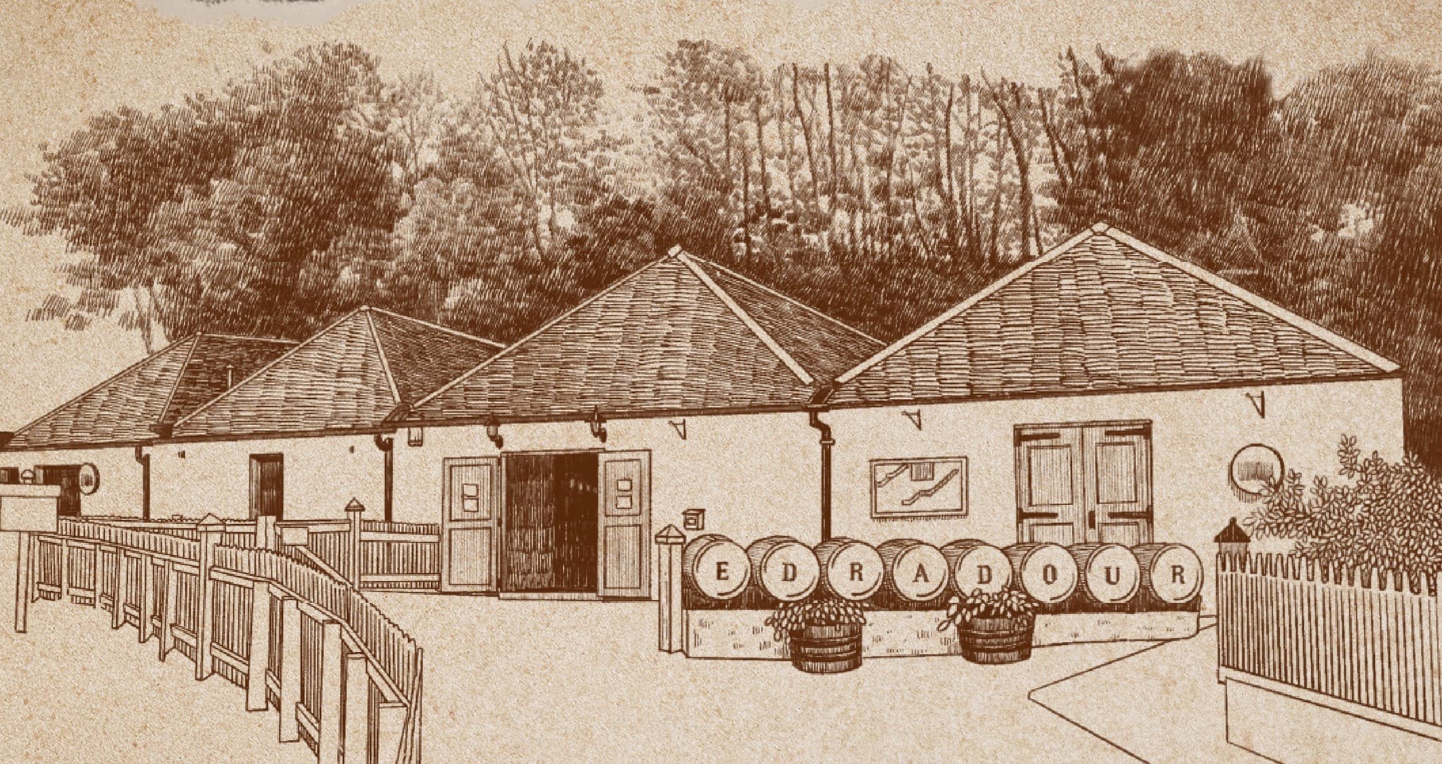 艾德多爾酒廠（Edradour Distillery），位於蘇格蘭高地南方的山谷中，其名Edradour在蓋爾語中的意義為「國王的小河」。（廷漢企業提供）