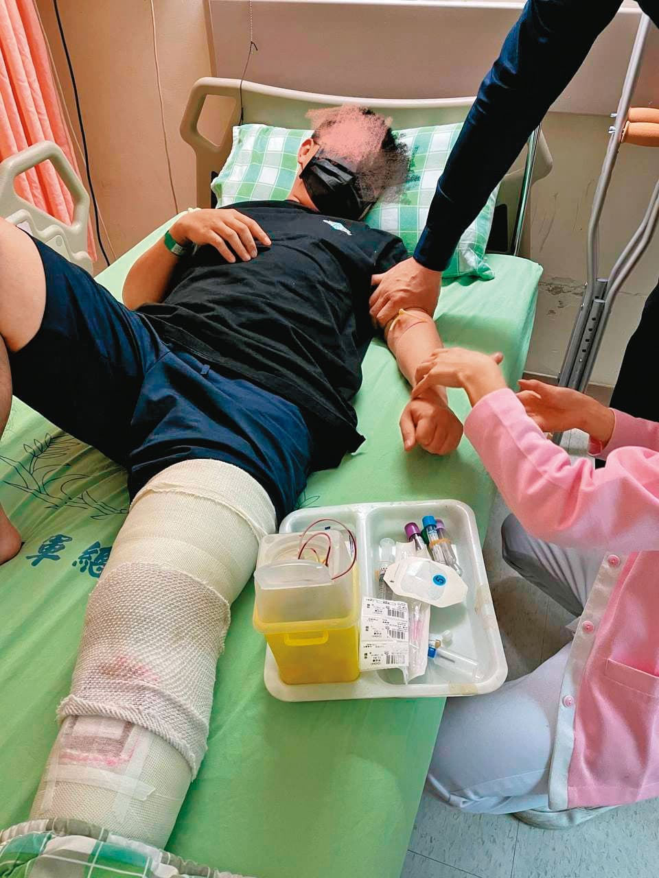 李男（圖）在網路自爆遭郭哲敏囚禁毆打，並咬出郭是吸金案幕後黑手。（翻攝爆料公社）