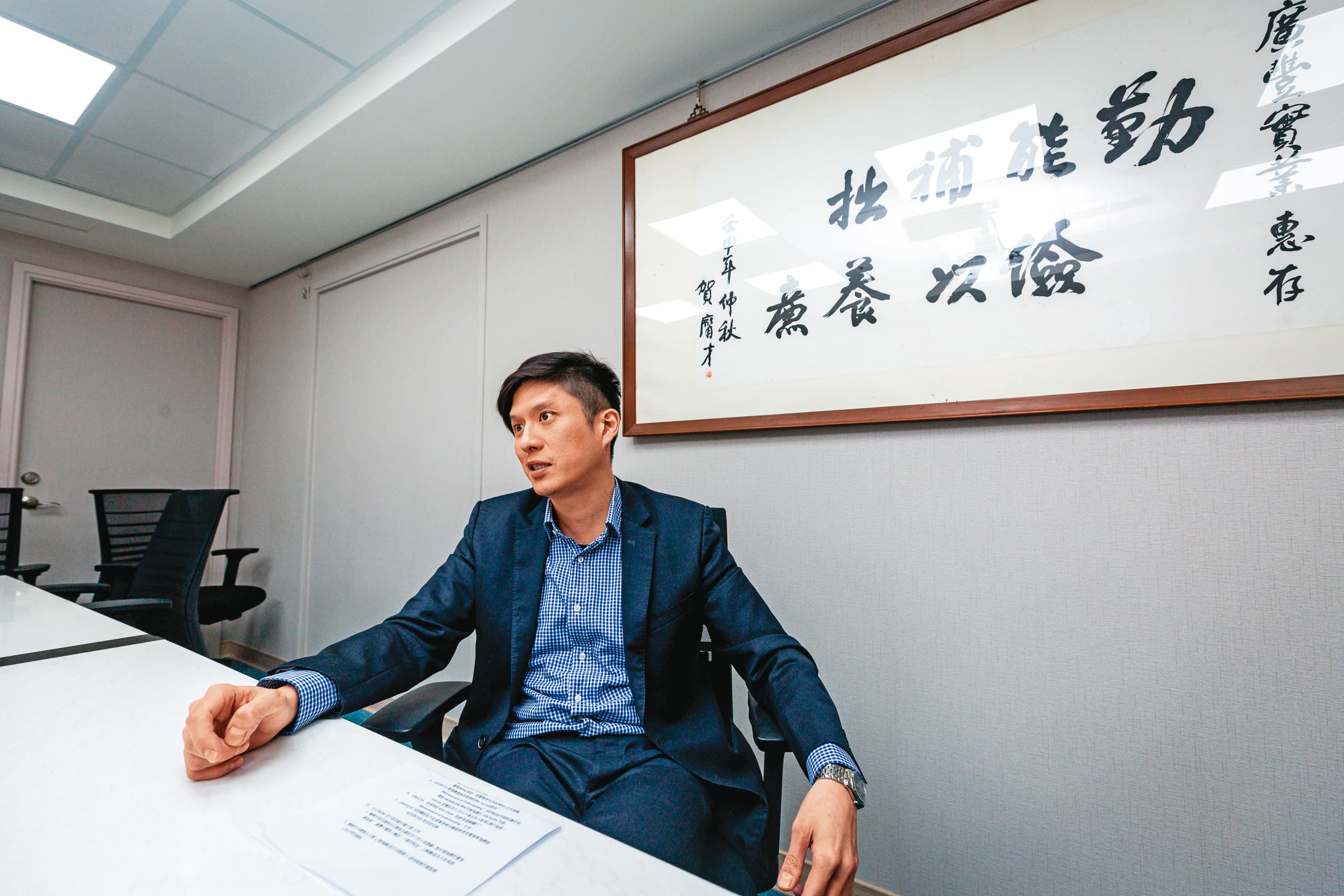 賀錫敬(圖)與叔叔關係決裂,以特別背信罪對賀鳴鐸提起刑事告訴。