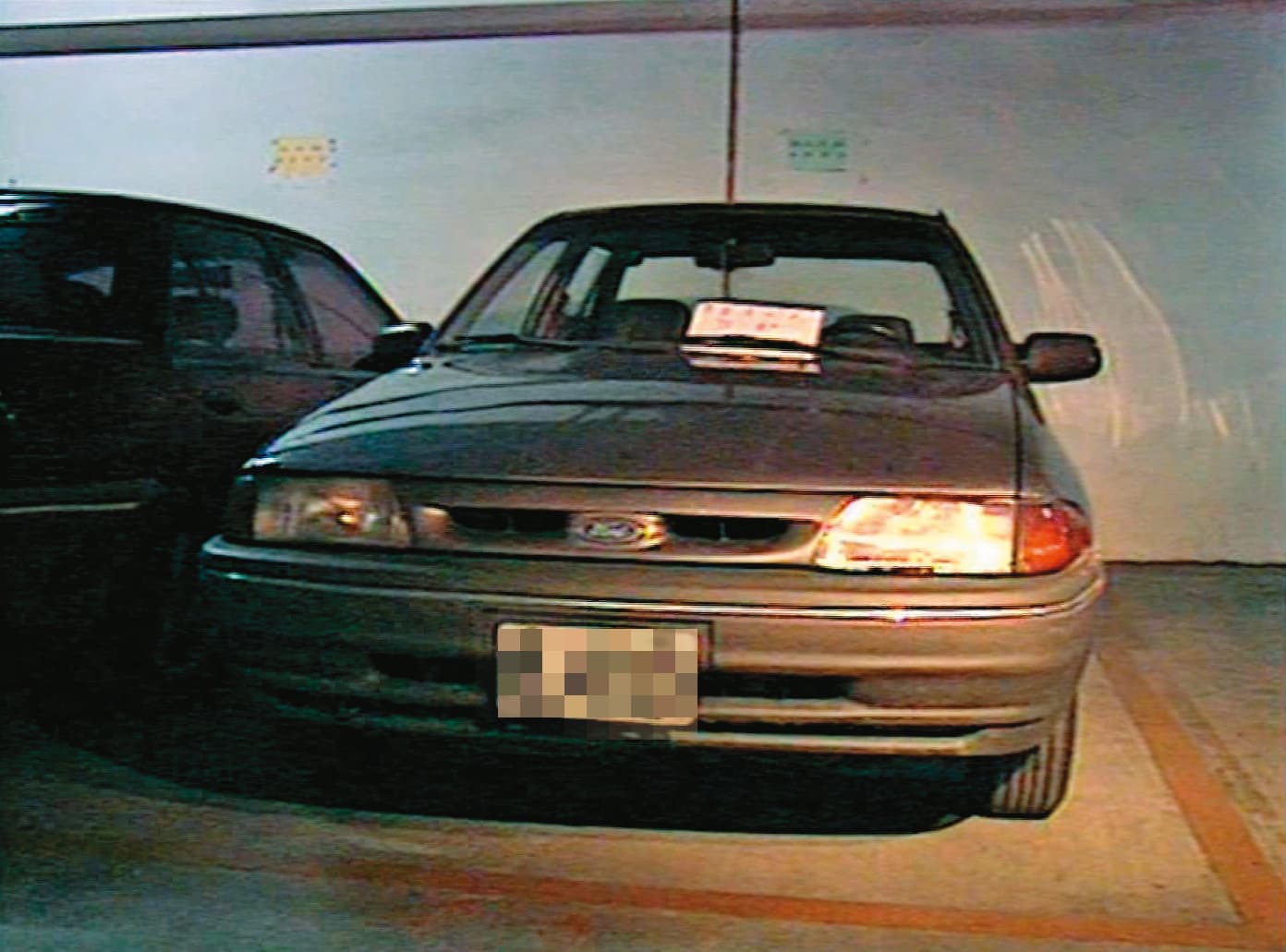 何男將紀水樹關在這部車的後車廂32小時，收到贖金後才釋放肉票。（東森新聞提供）