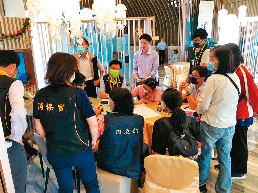 事實上，政府早有心打擊炒房歪風，前年起開始積極到各案場進行聯合稽查。（內政部提供）