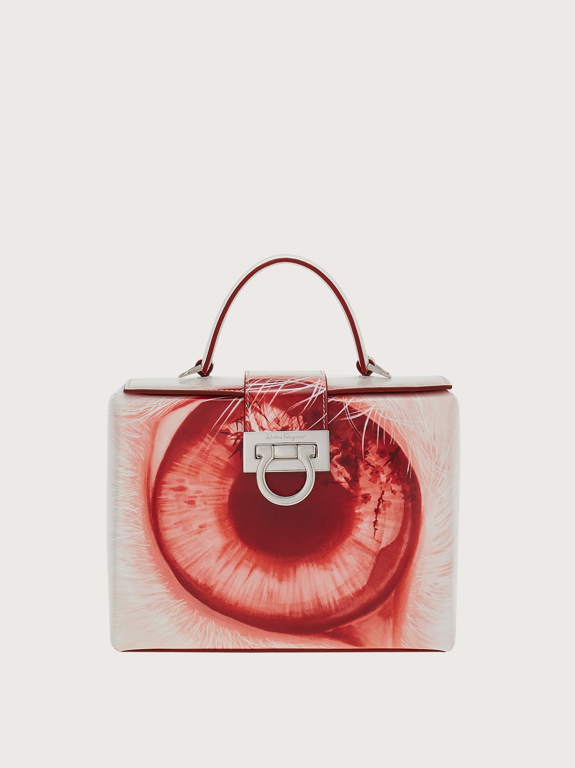 兔眼印花Trifolio手提包。NT$70,900（FERRAGAMO提供）