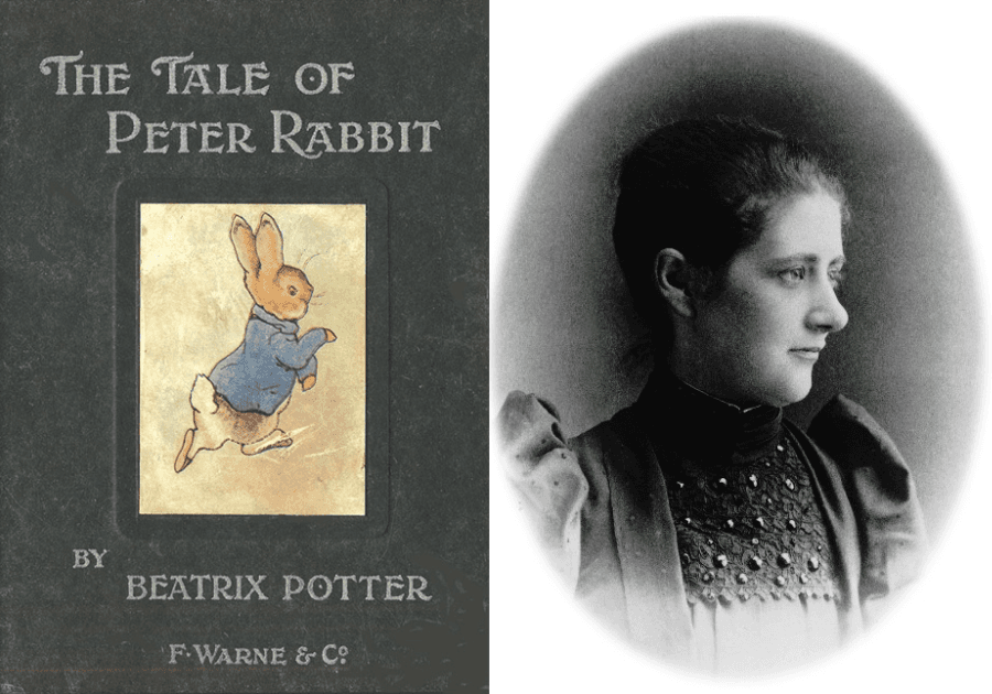 Potter在1902年出版第一本比得兔童書。(翻攝自比得兔官網)