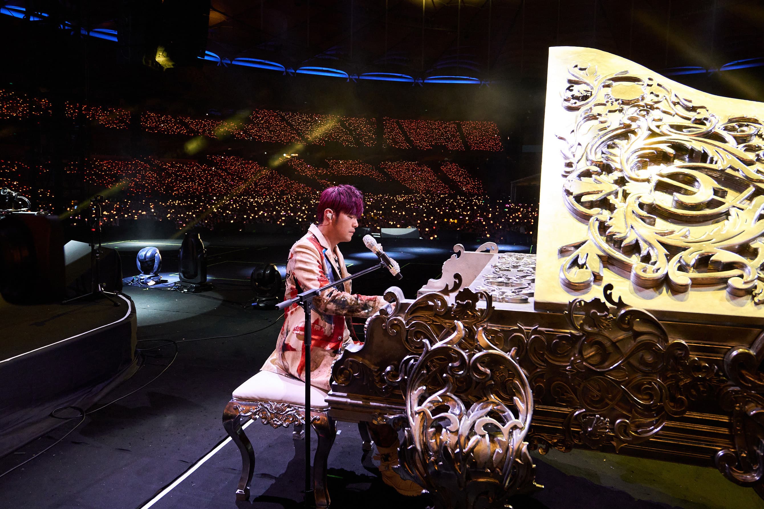 周杰倫演唱會加碼演唱多首歌曲。(杰威爾提供)