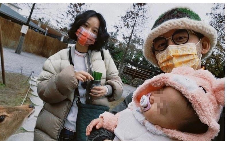 黃子佼與老婆孟耿如經常在社群網站分享女兒黃玉米的可愛模樣。(翻攝自孟耿如臉書)