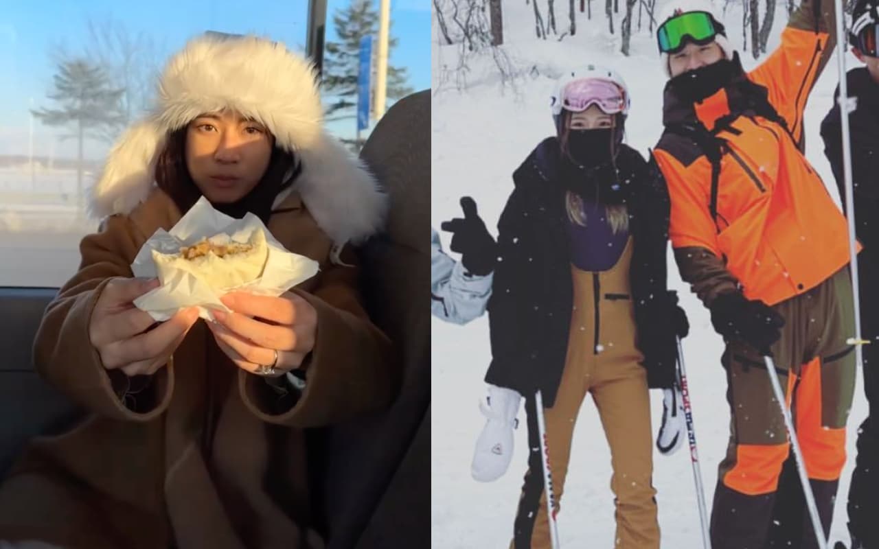 周興哲二週前才帶著未婚妻趙岱新,到二世谷町滑雪度假。(翻攝自IG)
