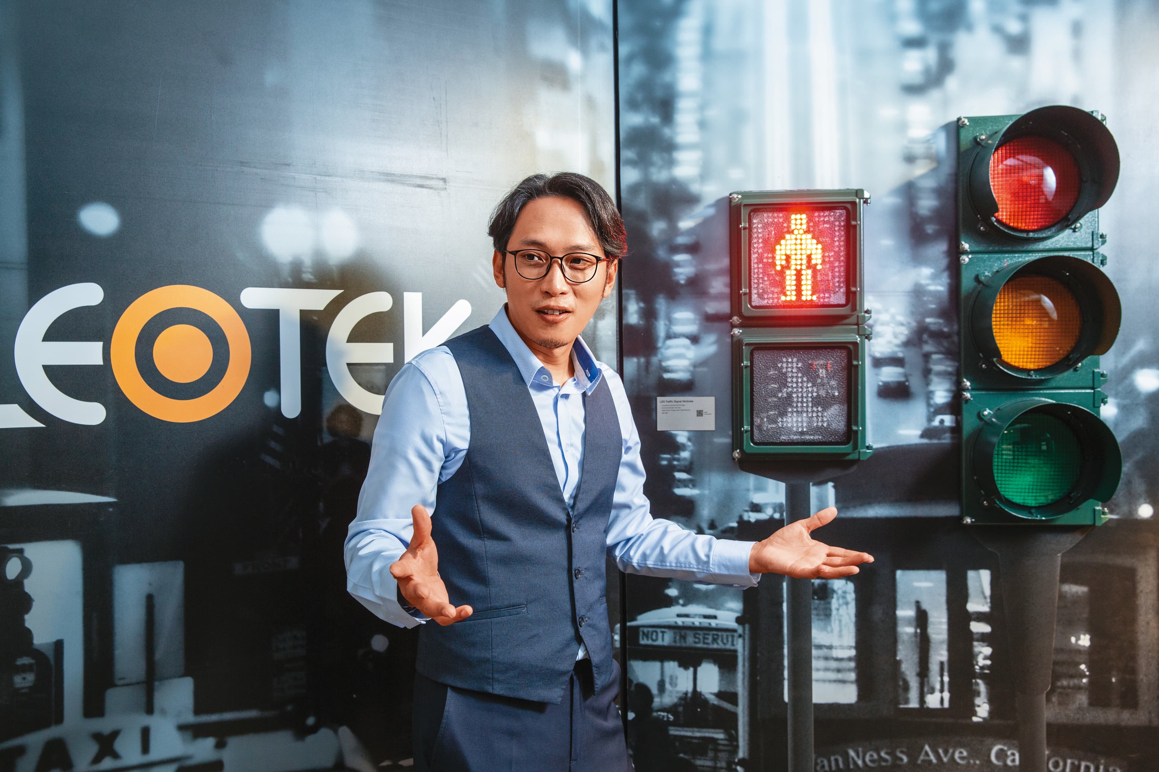光林智能總經理金海濤表示，透過併購LEOTEK，公司得以領先台灣同業找到智慧交通相關產品的海外出海口。