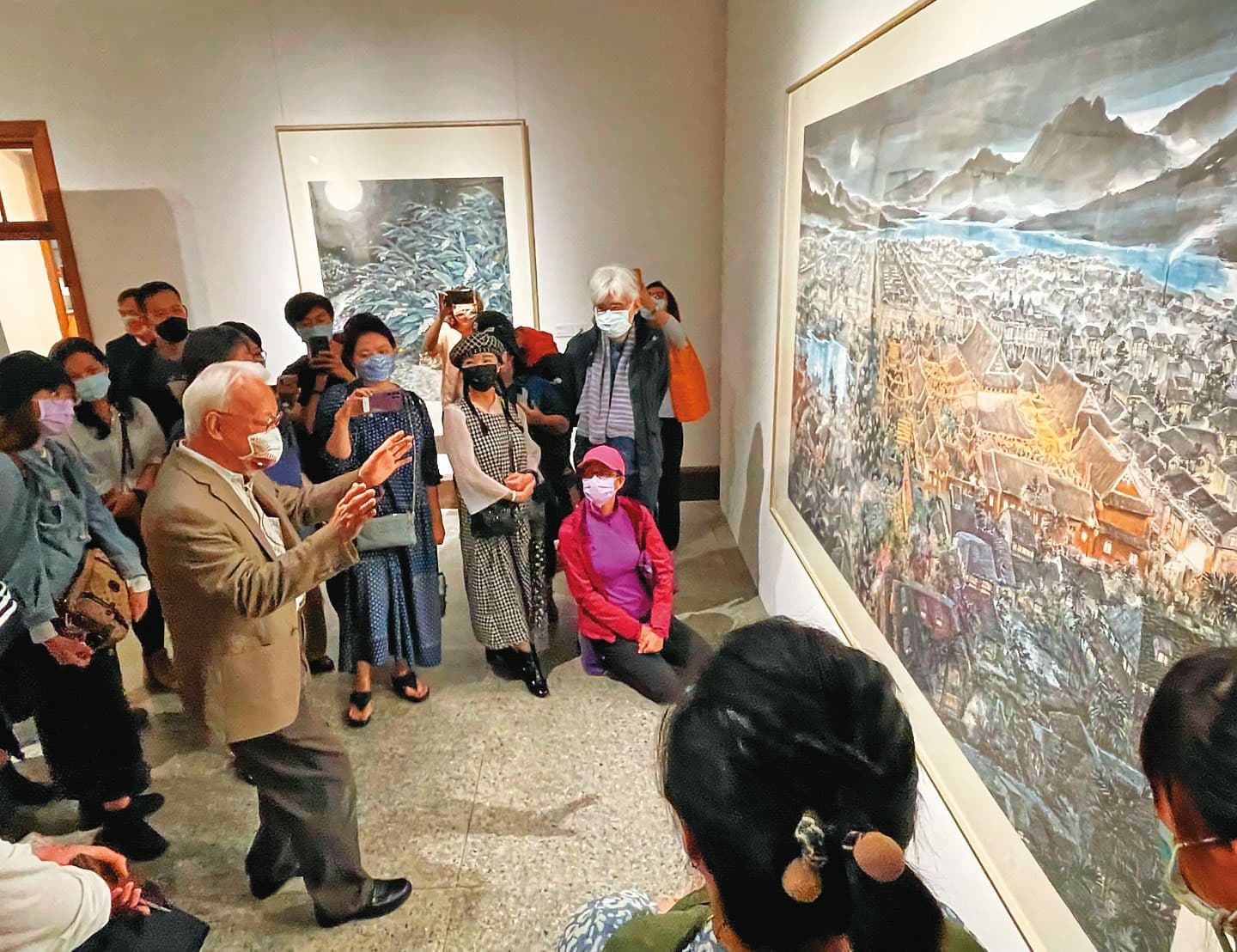 郭淑珍另一老宅ROT案「大院子」經營有成,前陣子才剛舉辦完劉墉畫展。(翻攝大院子臉書)