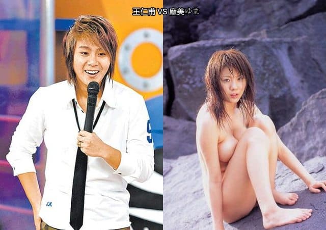 最近看到王仁甫(左圖)主持的《飢餓遊戲》,就會讓人懷念起一代女優麻美由真(右圖)。(抽衛生紙)(擦淚啦)