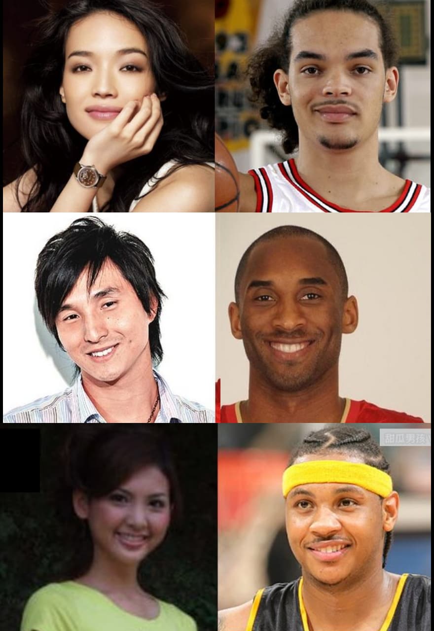 台灣的複製人作戰相當成功(?),美國NBA籃球隊有舒淇、王少偉、韋汝的分身。(翻攝自PTT)