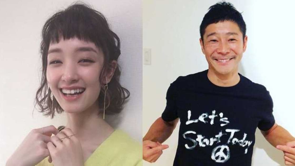 剛力彩芽與前澤友作交往4年,傳出因女方不想陪同登月而分手。(翻攝自網路)