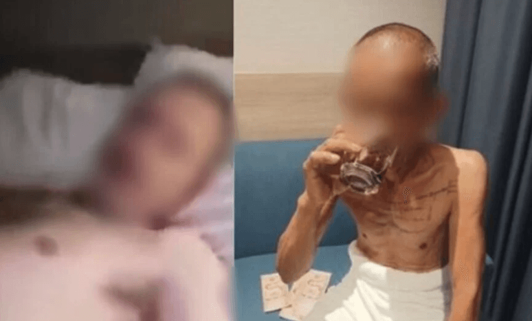 泰國和尚爆出不雅片,消息人士透露,該名外籍男子來自德國。(圖/thethaiger)
