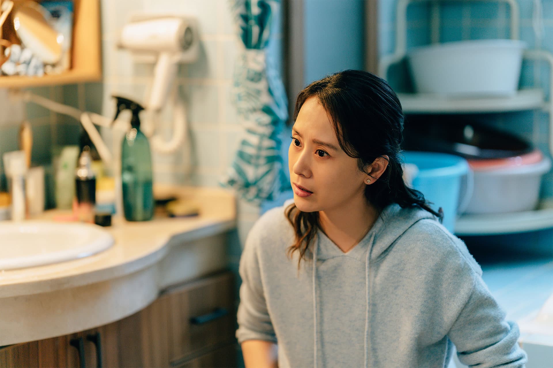 海清《心居》飾演「最慘媳婦」馮曉琴。(中天娛樂台提供)