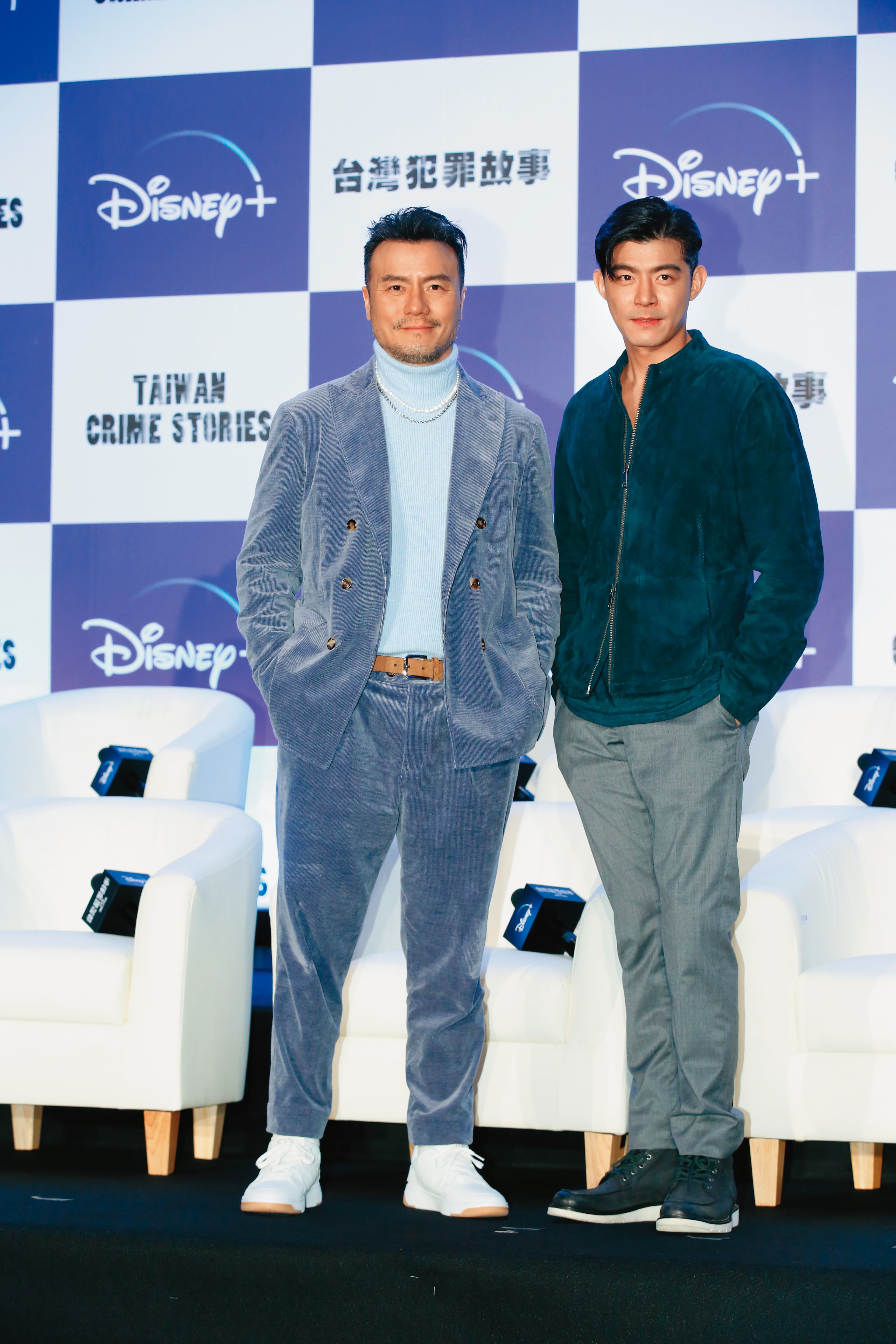 王柏傑(右)戲約不斷,在《台灣犯罪故事》飾演社會線記者,與李銘忠(左)有精彩的對手戲。