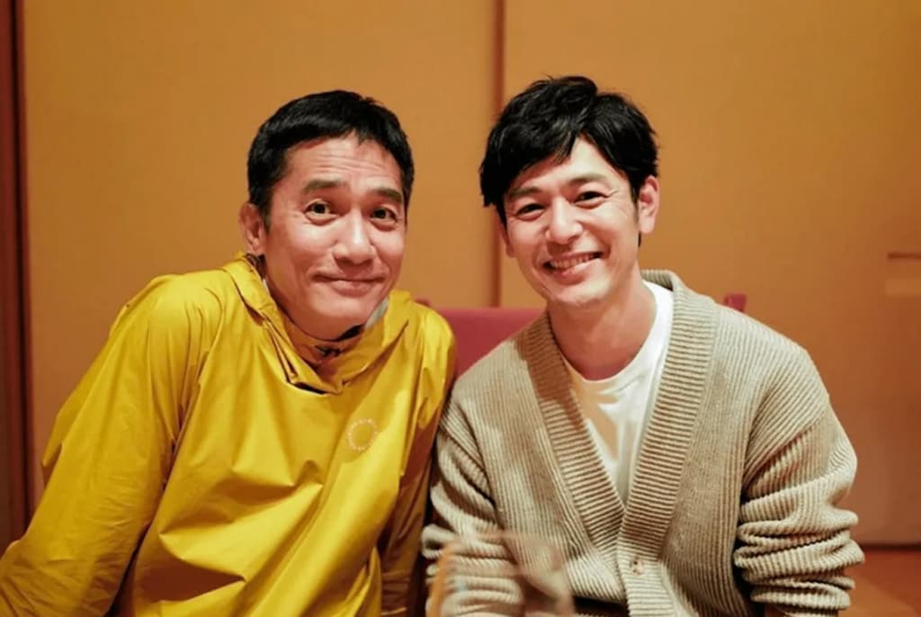 去年妻夫木聰也曾貼出和梁朝偉的合照。(翻攝自IG)