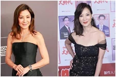 楊繡惠恭喜楊紫瓊奧斯卡封后,並PO出一張兩人的比對照,謝謝各位網友給她的恭喜。(翻攝楊繡惠臉書)