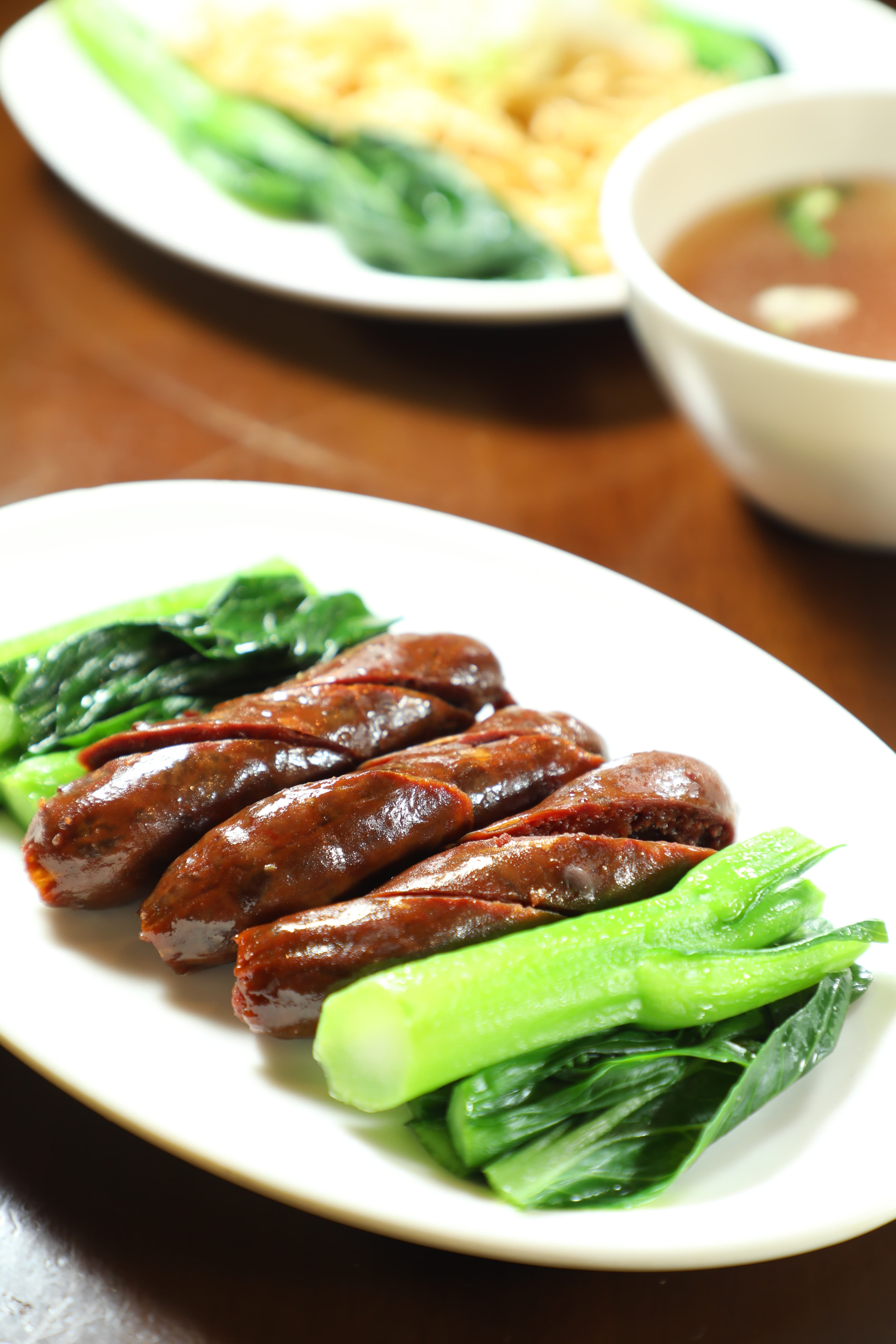 別處少見的「鵝肝腸」,口感較軟,酒香十足。(港幣60元/例牌)