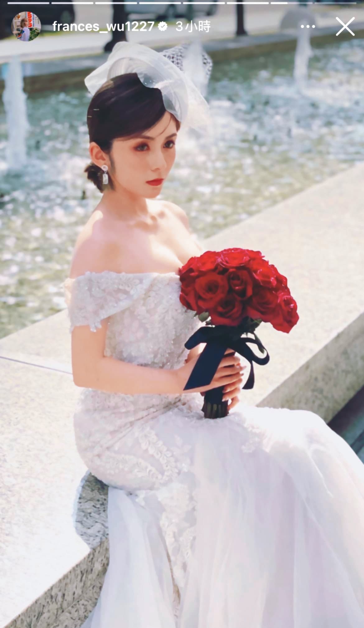 包養風波後,吳兆絃特別上傳婚紗照,試圖平息傳聞。(翻攝吳兆絃IG)