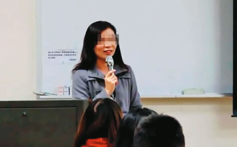 明新科大教授郭學美有「最美老師」之稱,她是前立委王幸男姪女,遭周清玉姪女指控是小三。(翻攝明新科大應用外語系招生影YouTube)