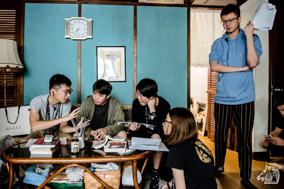 劉國瑞(左1)於2019參加金馬電影學院,磨練拍攝技藝。(翻攝自goldenhorse.org.tw)
