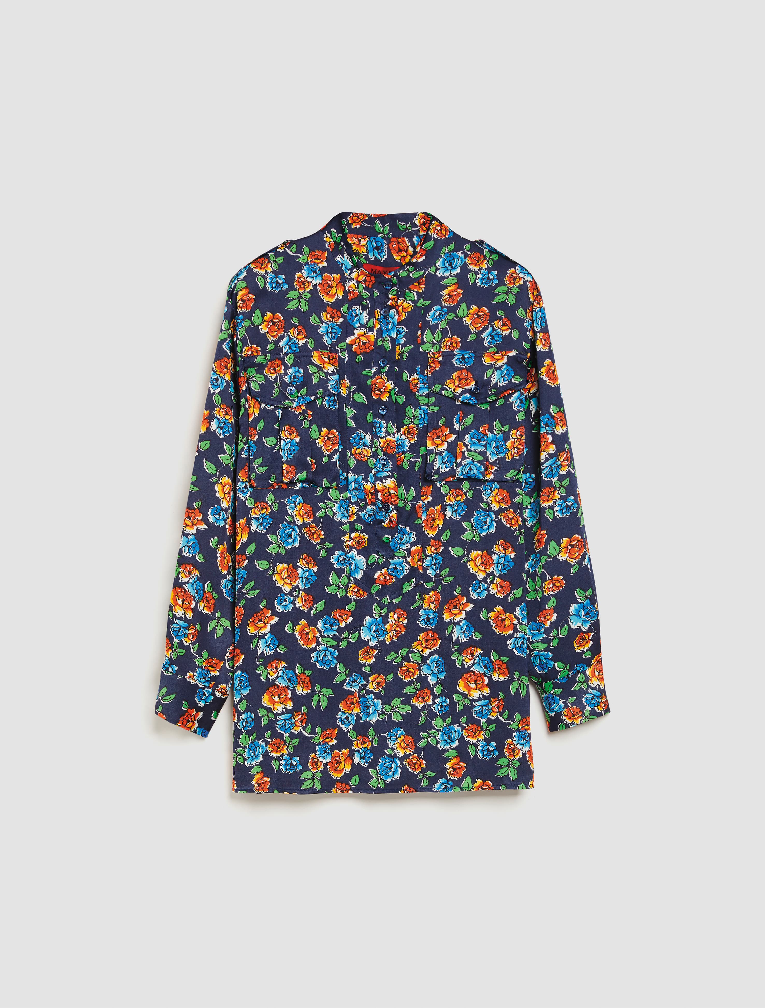 西里玫瑰寬版工裝襯衫 NT$14,600 (Max & Co.提供)