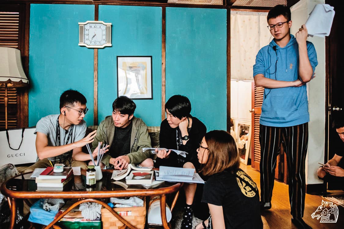 劉國瑞（左一）於2019年參加金馬電影學院，磨練拍片技藝。（翻攝自goldenhorse.org.tw）