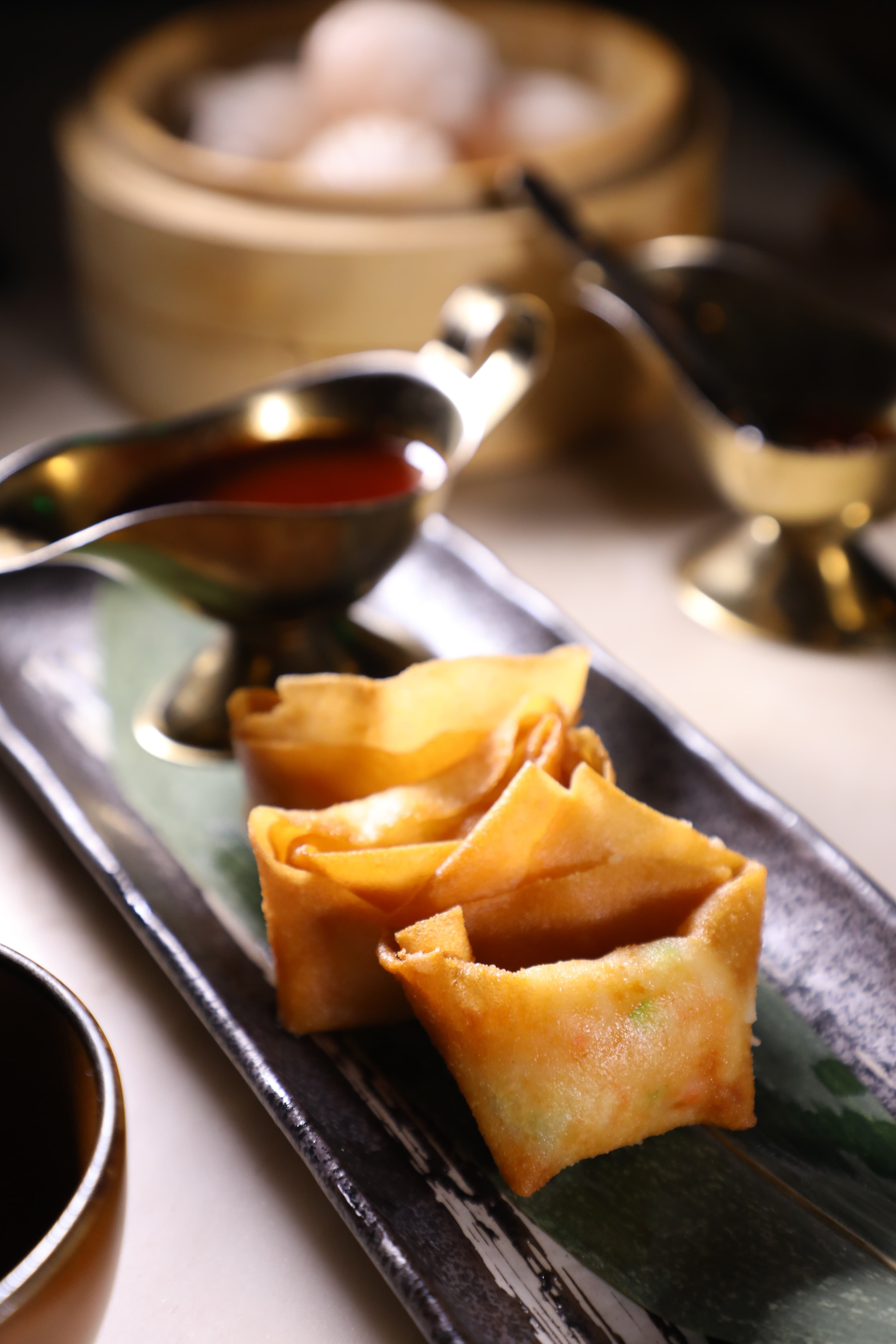 美味的「炸雲吞」是很好的下酒菜。(港幣60元/3粒)