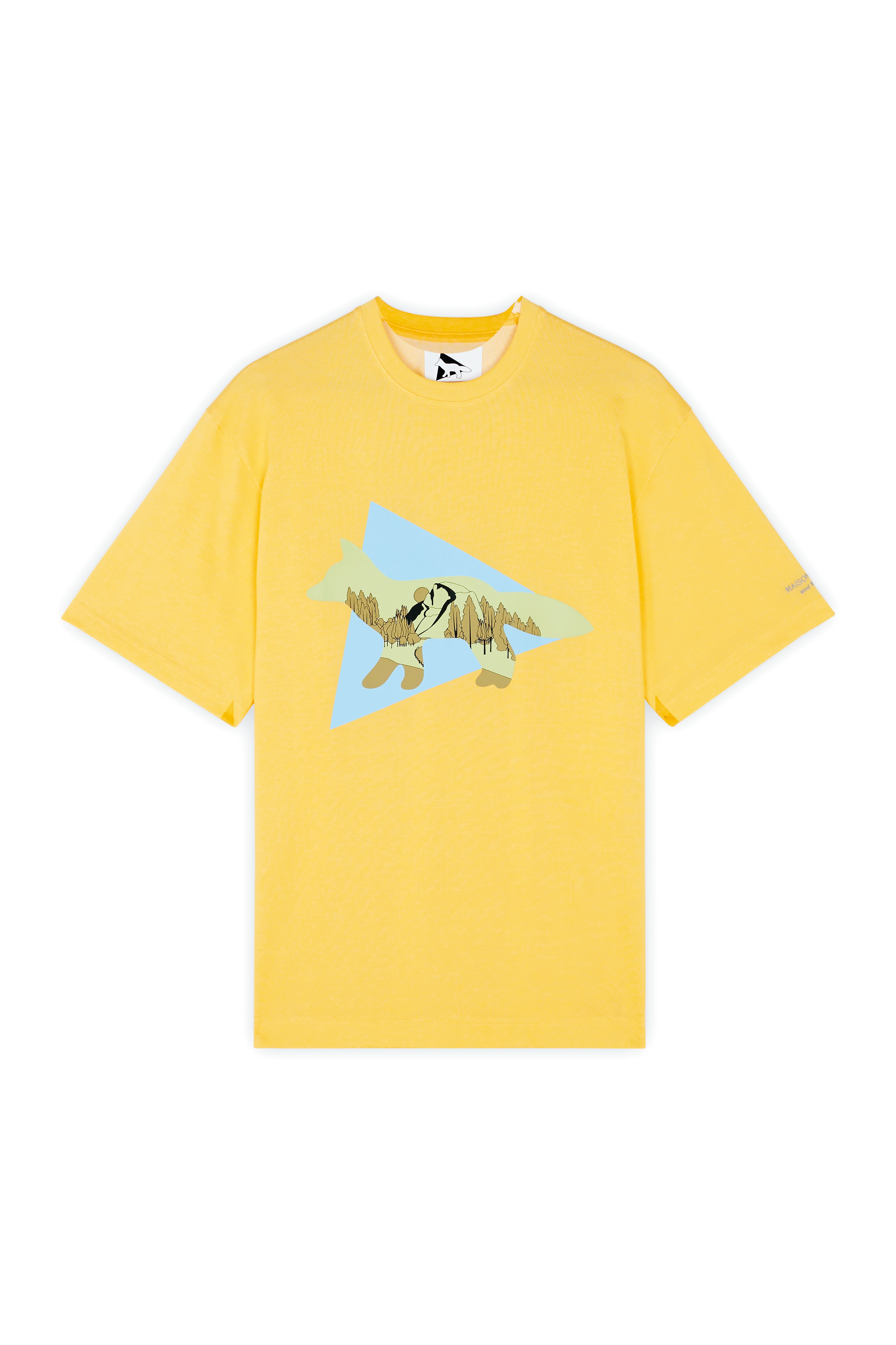 鵝黃色聯名Logo T-shirt 價格店洽 (Maison Kitsuné提供)