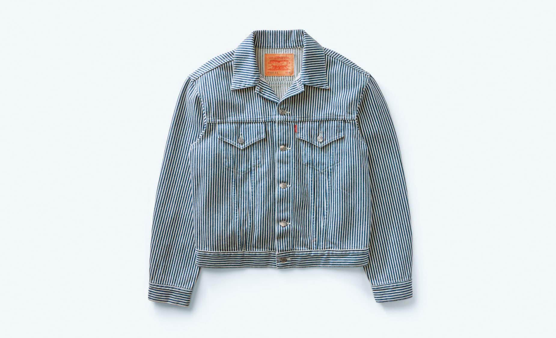 557XX Hickory Stripe Trucker 丹寧外套 NT$10,900 (Levi's®提供)